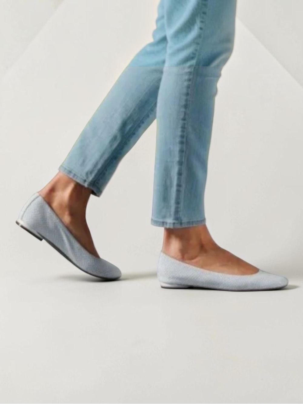 Vionic Alexa Women's Light Blue Orthotic Ballet Flat Size 8.5